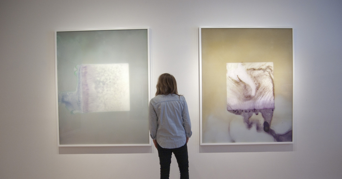 Brittany Nelson Showing Beautiful Pieces--Created With A Little Help From Chemistry--At Art Miami Via David Klein Gallery