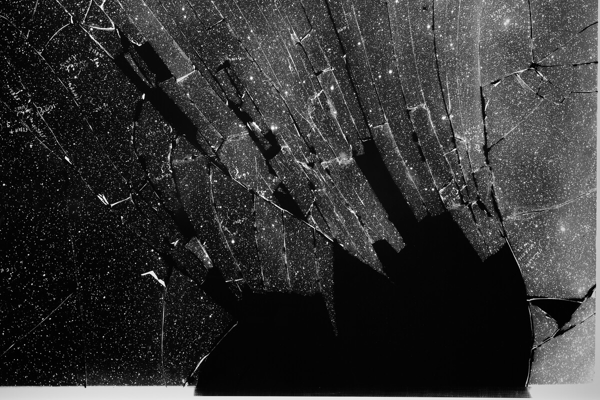 Brittany Nelson; Broken Plate (from Harvard Astronomical Photographic Glass Plate Collection); 2025