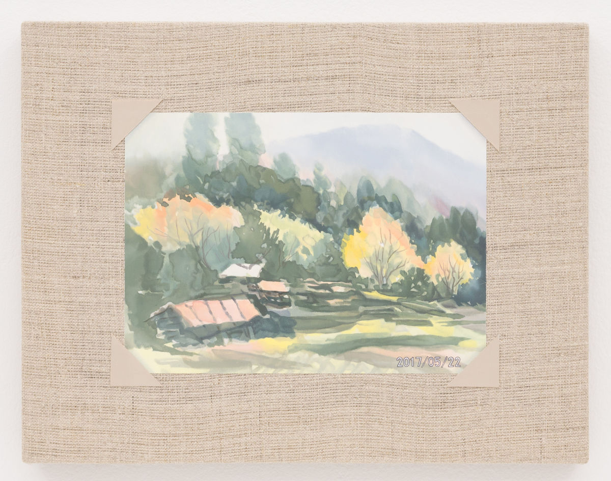 Mika Horibuchi; Watercolor of a Field in Autumn; 2017