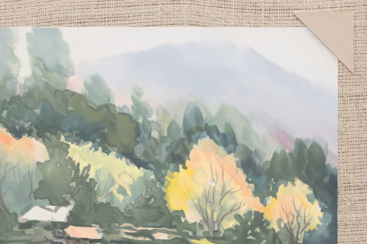 Mika Horibuchi; Watercolor of a Field in Autumn; 2017