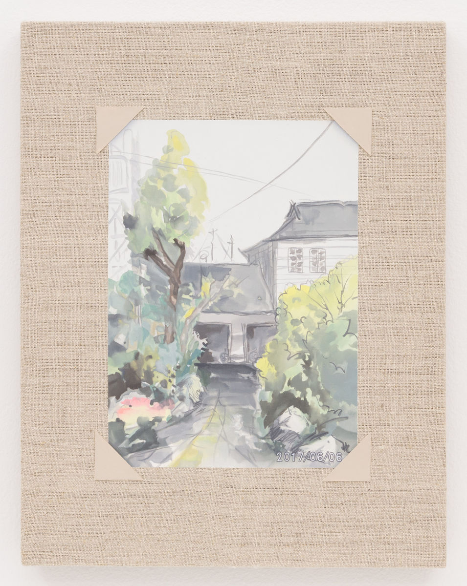 Mika Horibuchi; Watercolor of a Grey House; 2017