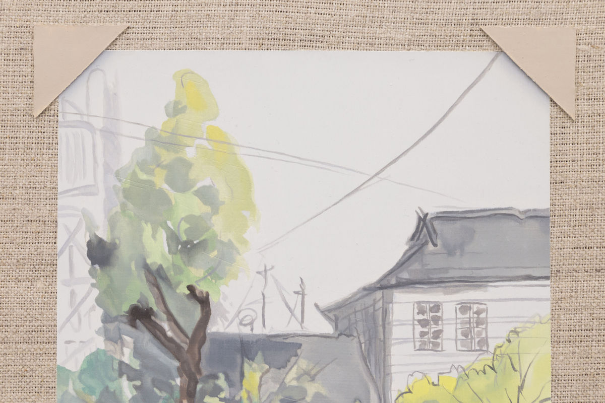 Mika Horibuchi; Watercolor of a Grey House; 2017