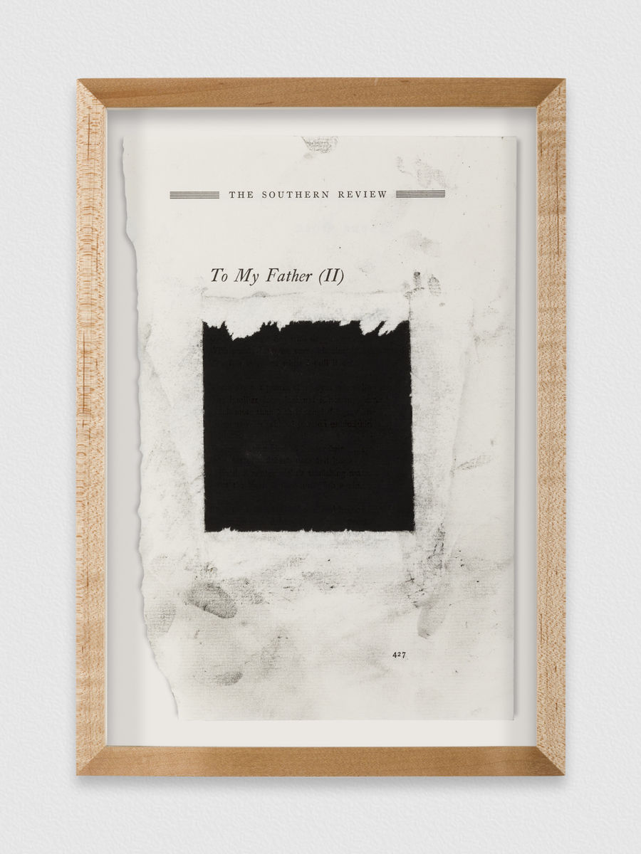 Bethany Collins; Untitled (To My Father I-II); 2020