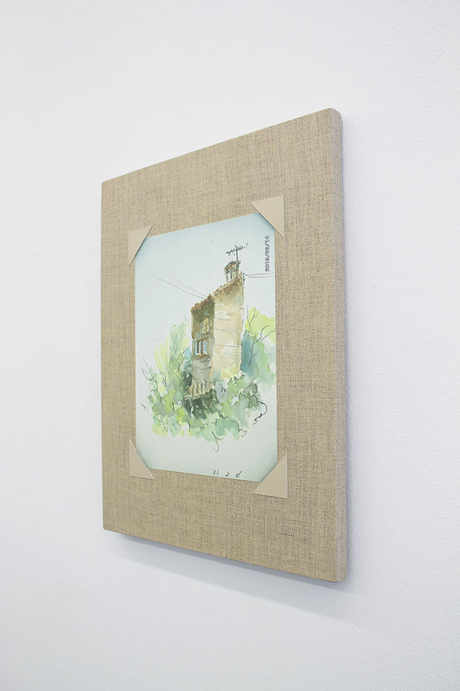 Mika Horibuchi; Watercolor of a House on a Hill; 2020