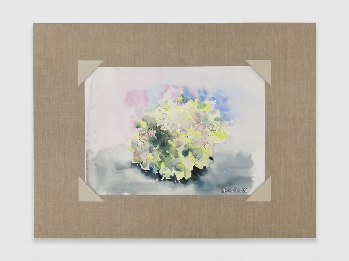 Mika Horibuchi; Watercolor of Pale Hydrangea; 2022