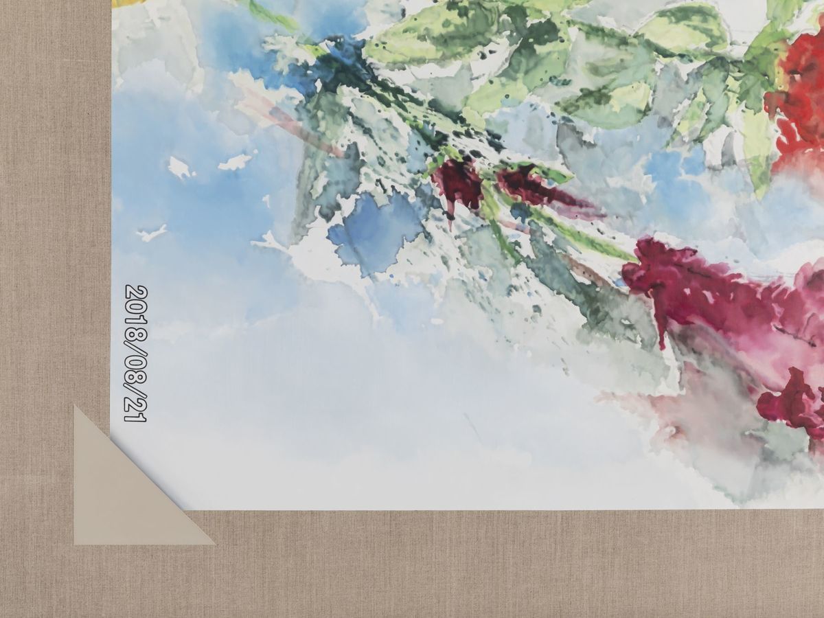 Mika Horibuchi; Watercolor of a Carnation and Velvet Flower Stem; 2021