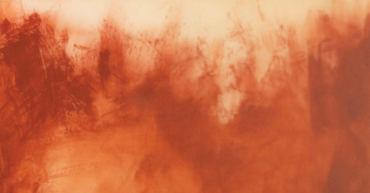 She is sitting on her own shadow