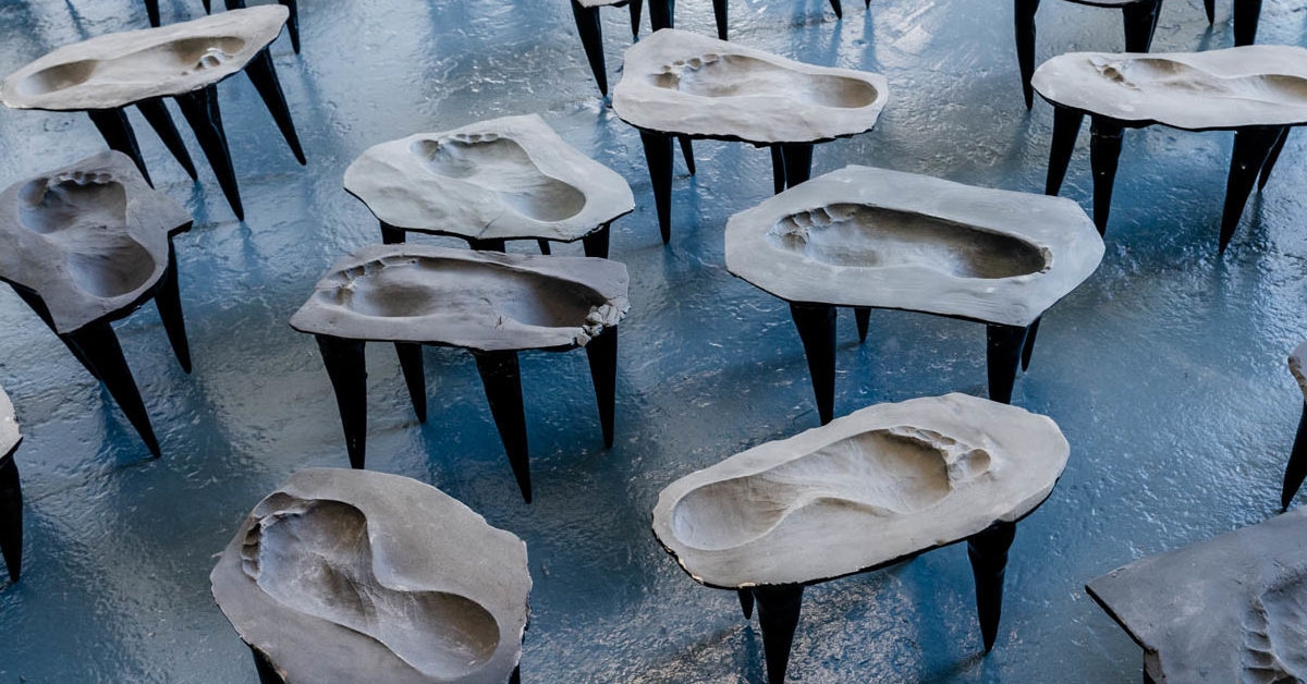 A Projection Into ‘Paths Between Two Steps’ by Soo Shin