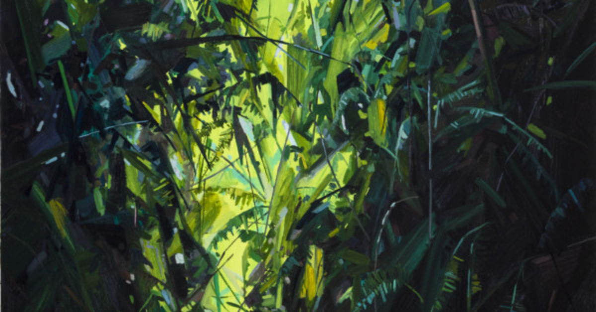 Claire Sherman’s Leafy Canvases